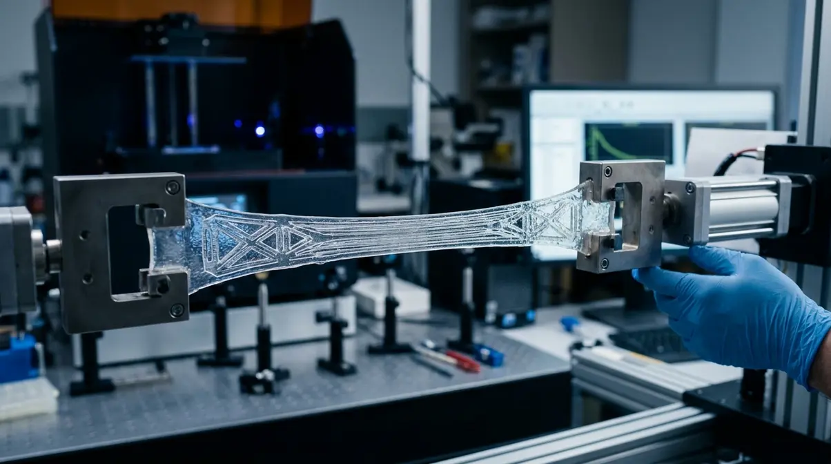New 3D-printed hydrogel material enables 1100% stretch for soft robotics