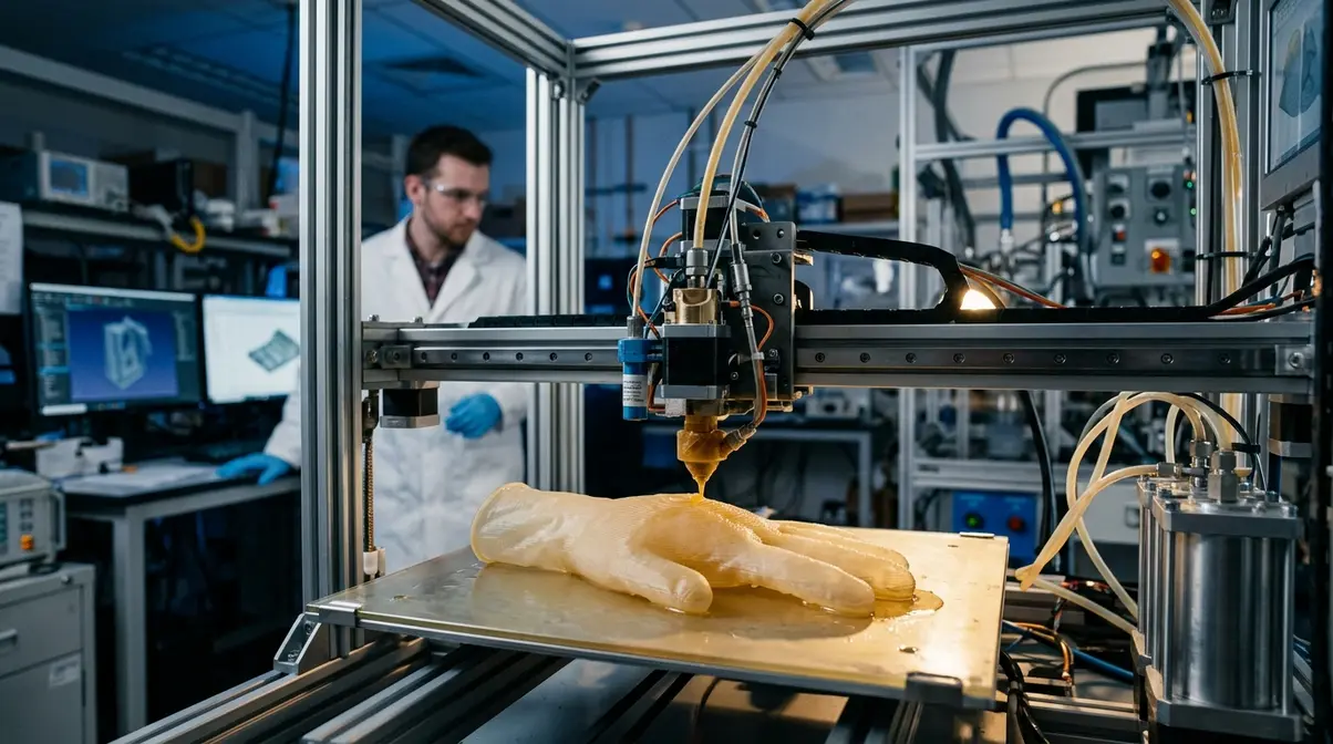 Cranfield University researchers advance 3D printing of latex gloves