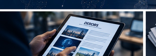 Digital research newsletter being explored on a tablet